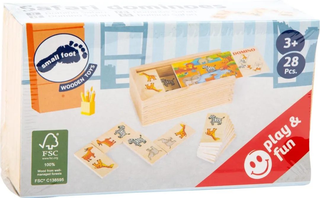 Small Foot Houten Dominospel Safari 10963 - afbeelding 6 van 6