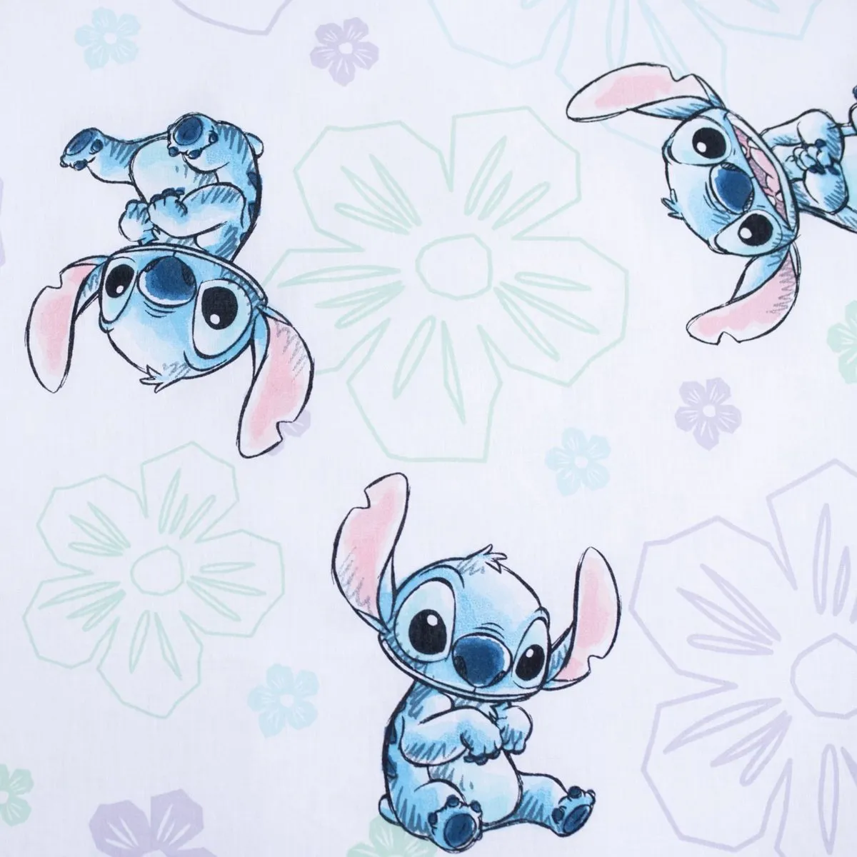 Disney Lilo & Stitch Dekbedovertrek 140x200cm - Wit - 1 Kussensloop