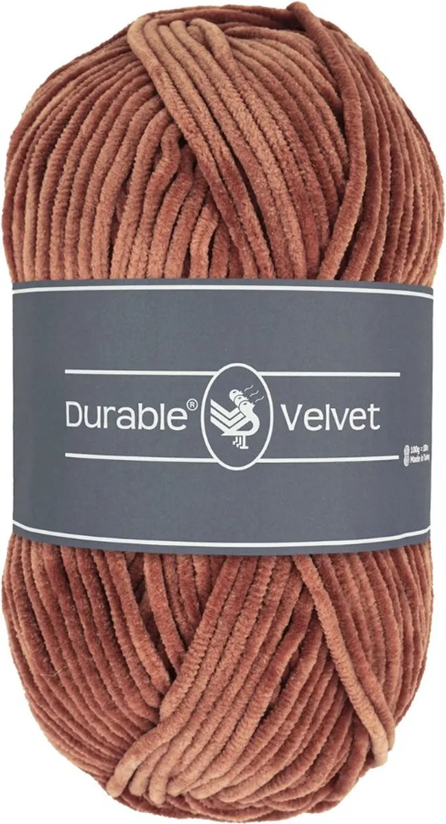 Durable Velvet Chenille Garen Hazelnut