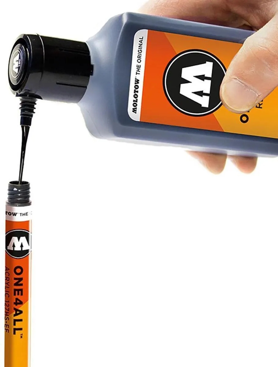 Molotow One4All 127HS-EF Verfstiften - 3 Stuks Zwart
