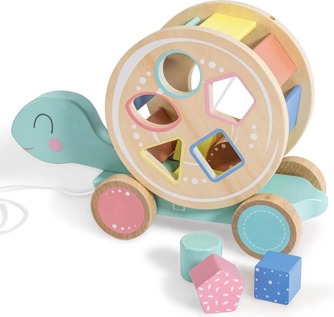 Eurekakids Houten Trekdier Schildpad 2-in-1 - Multi