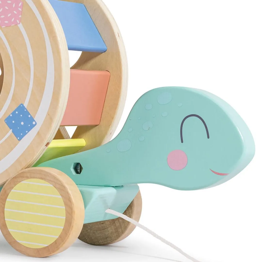 Eurekakids Houten Trekdier Schildpad 2-in-1 - Multi