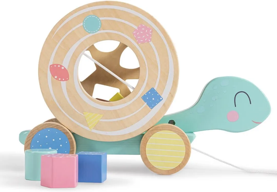 Eurekakids Houten Trekdier Schildpad 2-in-1 - Multi