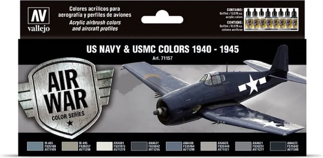 Vallejo Hobbyverf Acrylverf US Navy USMC 1940-1945
