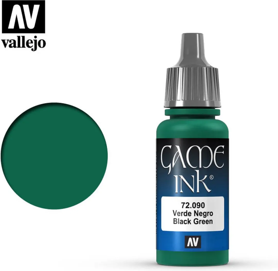 Vallejo Game Color Black Green Ink Acrylverf 18ml