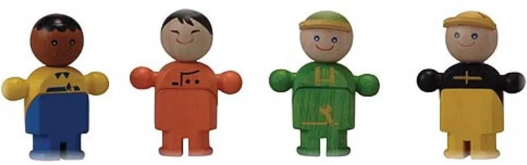 Plantoys Plan City Houten Speelstad Poppentjes