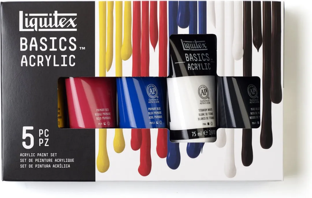 Liquitex Basics Acrylverf Set 5x75ml