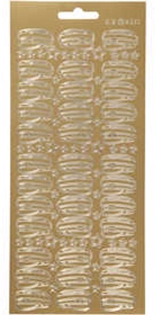 Creativ Company Kerst Bladeren Stickers Goud - 36 Stuks