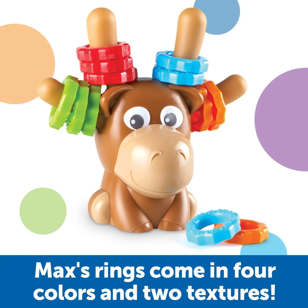 Learning Resources Max de Eland Educatief Spel - 12 Ringen - Meerkleurig