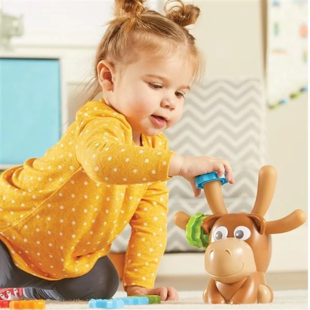Learning Resources Max de Eland Educatief Spel - 12 Ringen - Meerkleurig