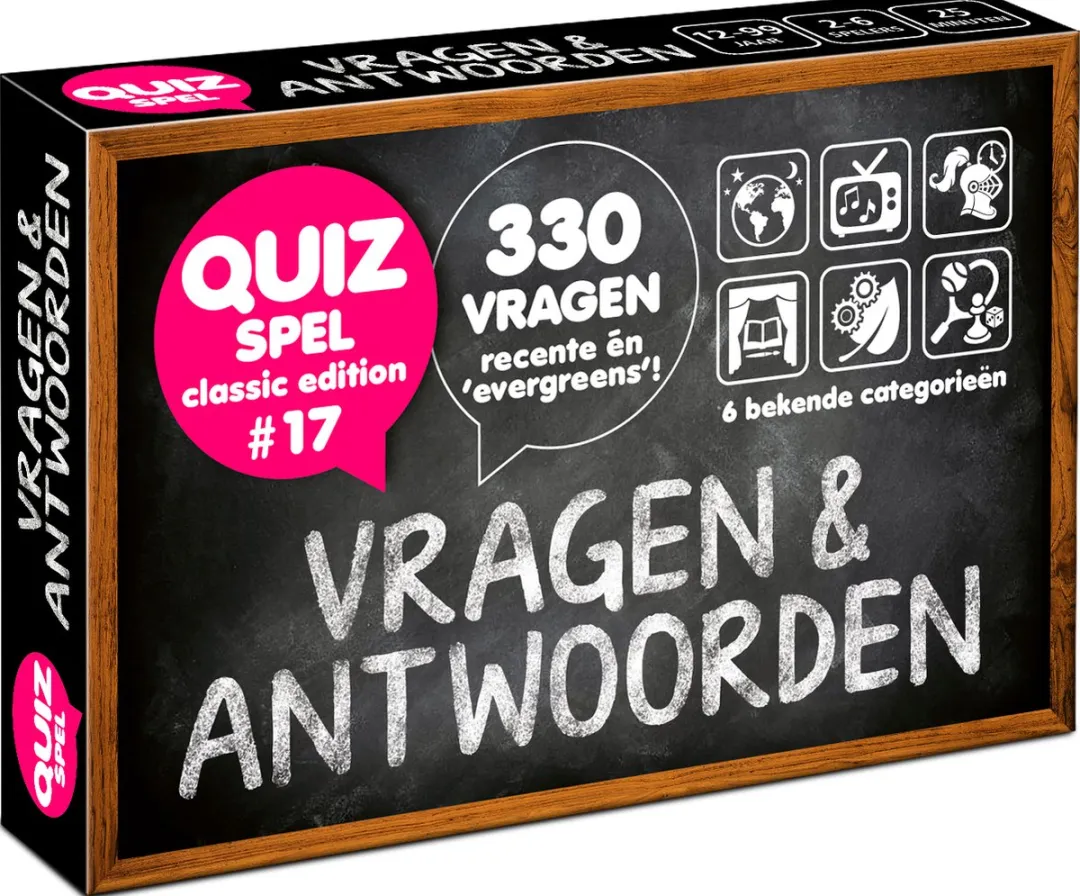 Vragen & Antwoorden #17 Trivia Quiz Kaartspel - 330 Vragen