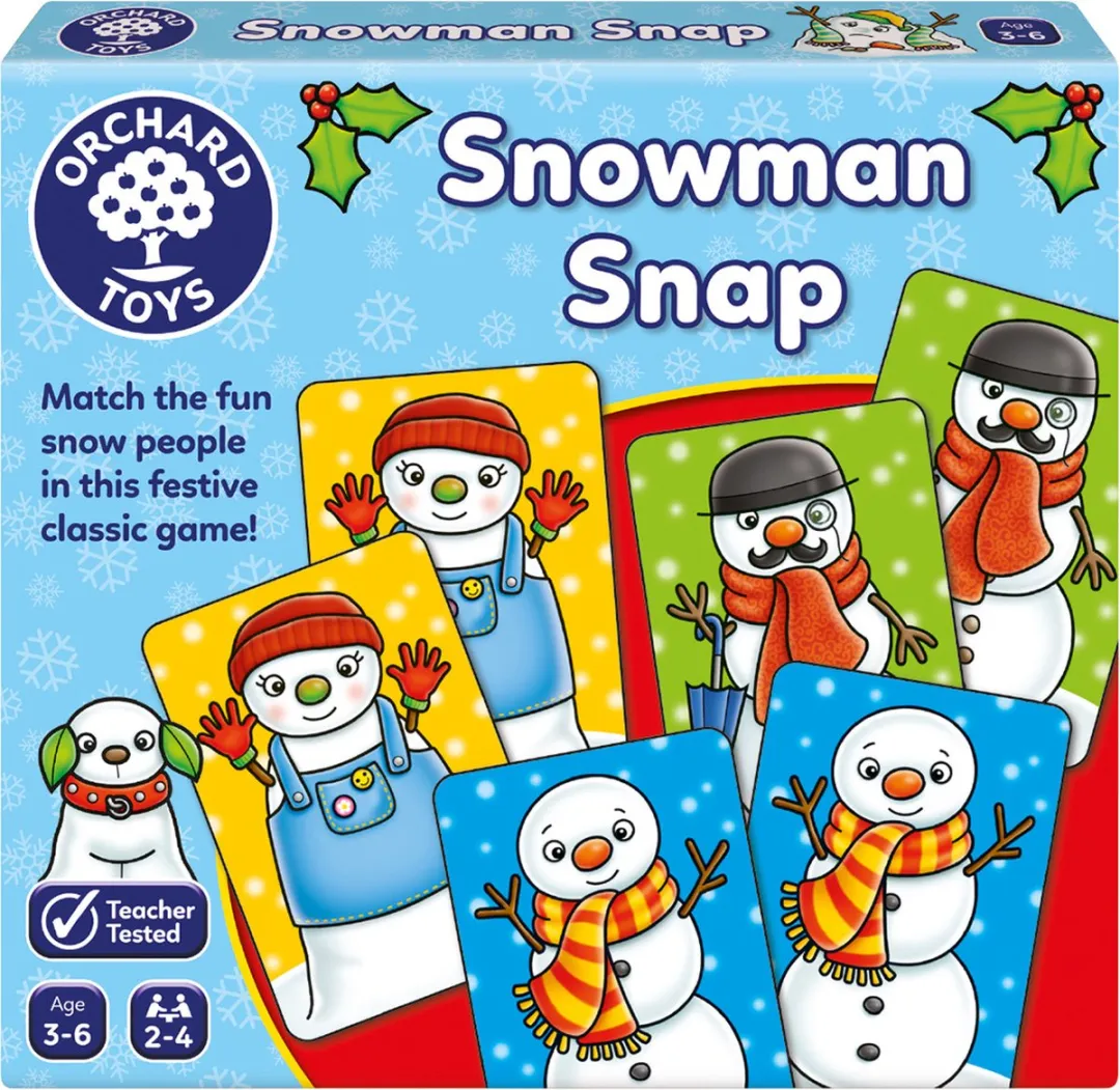 Orchard Toys Snowman Snap Mini Spel - 32 Kaarten