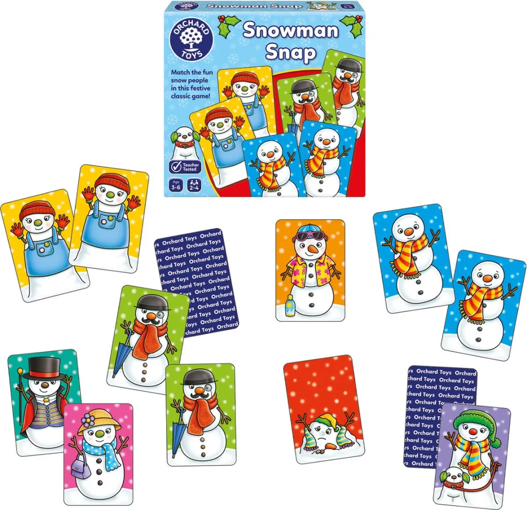 Orchard Toys Snowman Snap Mini Spel - 32 Kaarten