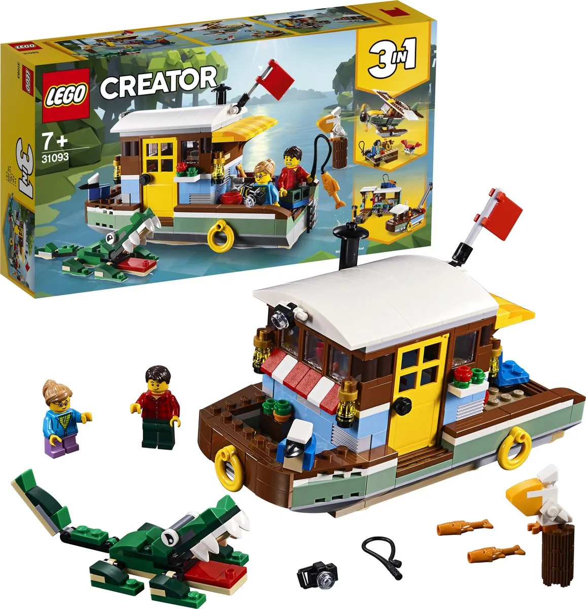 LEGO Creator Woonboot aan de Rivier 31093 - 396 Stukken