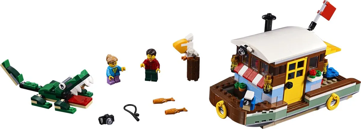 LEGO Creator Woonboot aan de Rivier 31093 - 396 Stukken