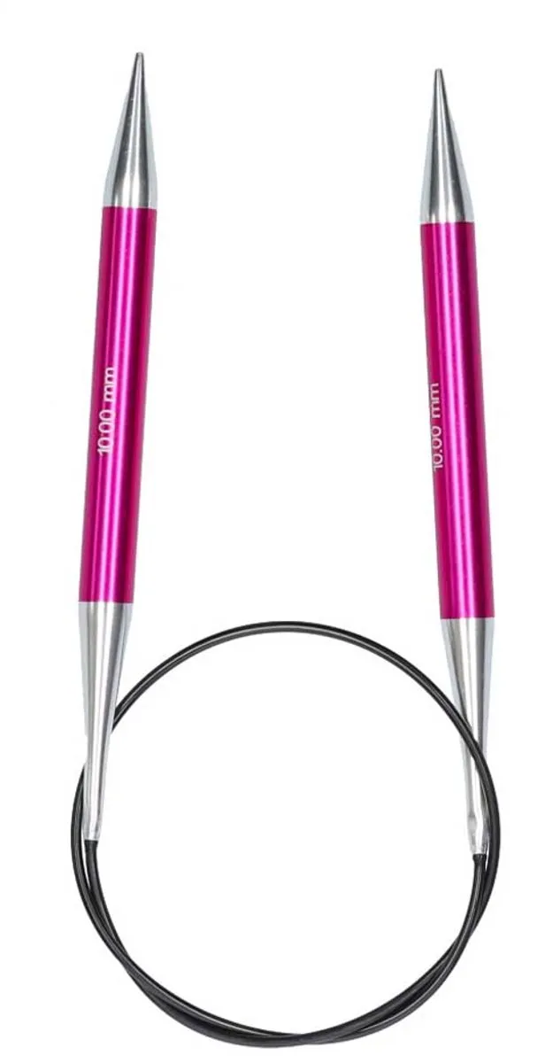 KnitPro Zing Rondbreinaalden 10.0mm - 60cm - Multikleur