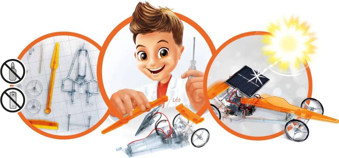Buki France Mini Lab Zonne-energie Voertuigen - Meerkleurig