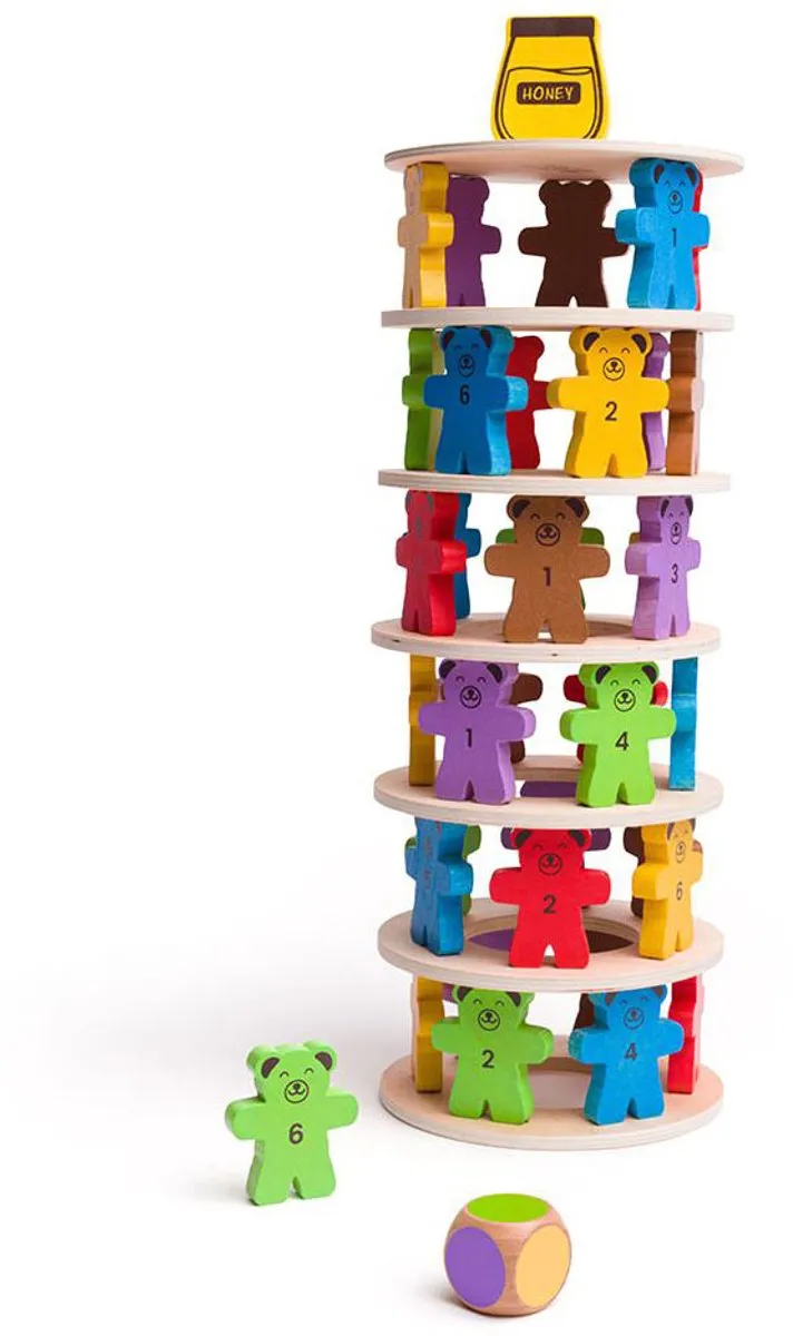 BIGJIGS Tuimelende Teddies 069162 - Multikleur