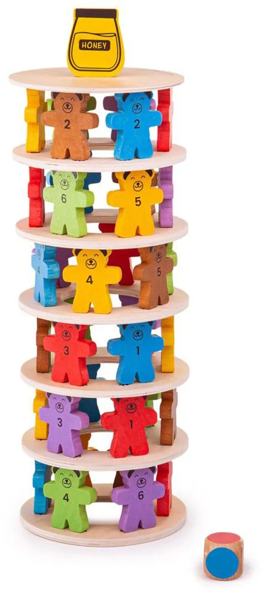 BIGJIGS Tuimelende Teddies 069162 - Multikleur