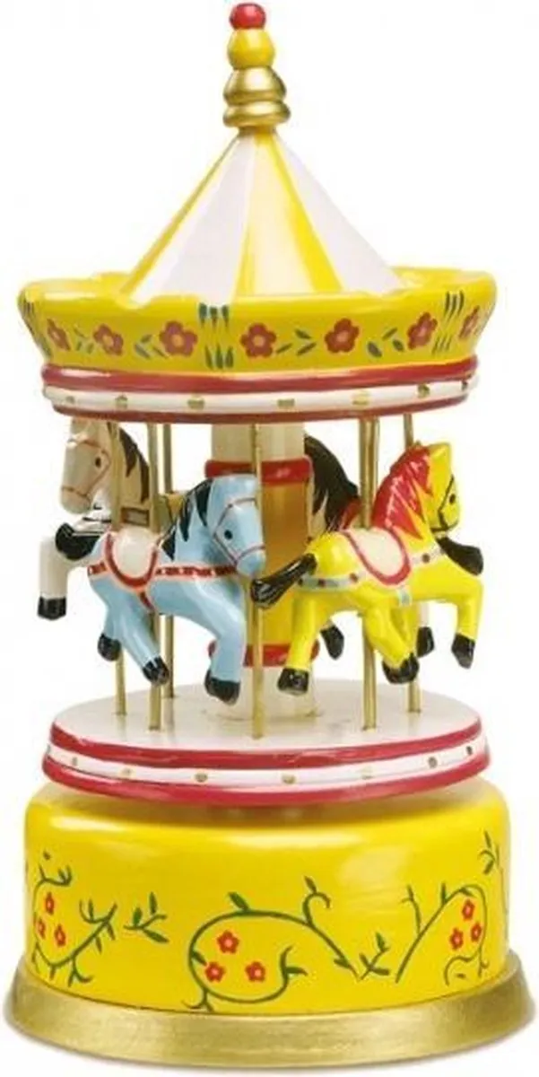 Small Foot Muziekdoos Draaimolen Geel