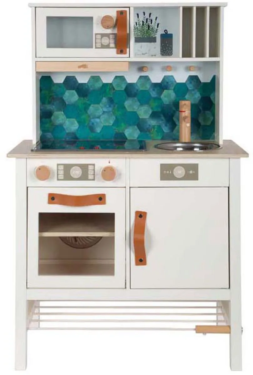 Small Foot Houten Speelkeuken Tasty Wit - Multicolor