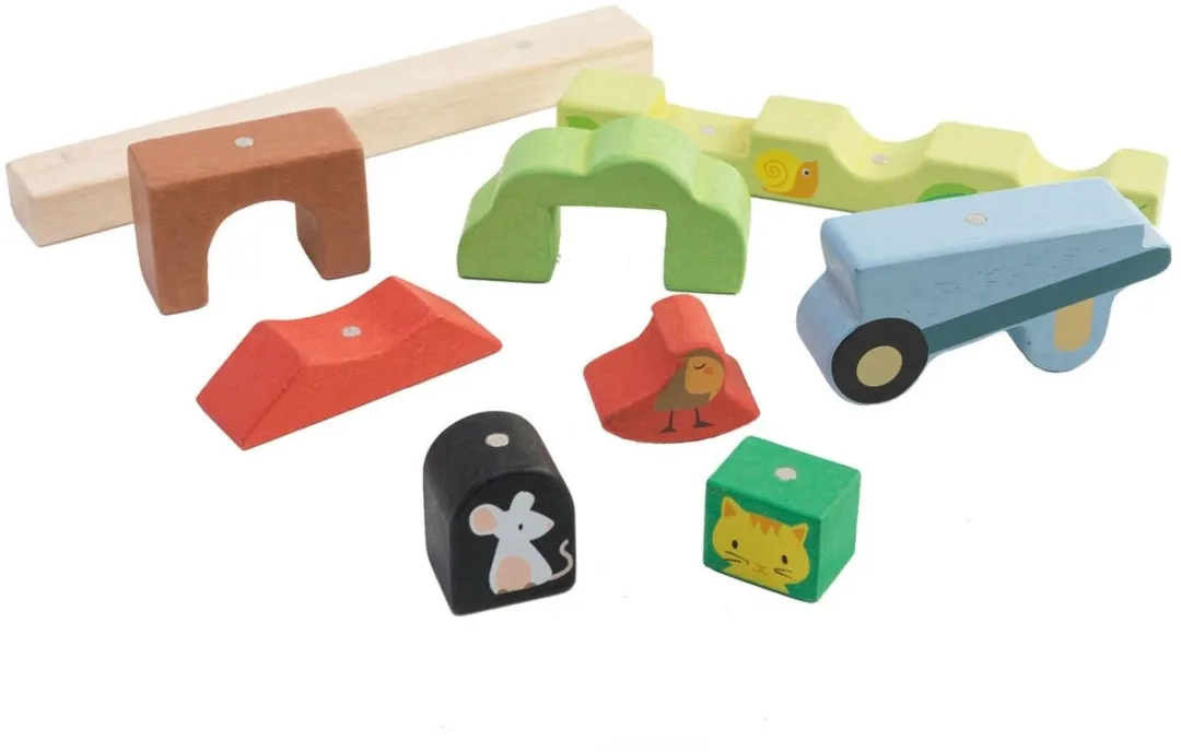 Tender Leaf Toys Magneetpuzzel Tuin TL8455 - 8 Stuks - Multicolor