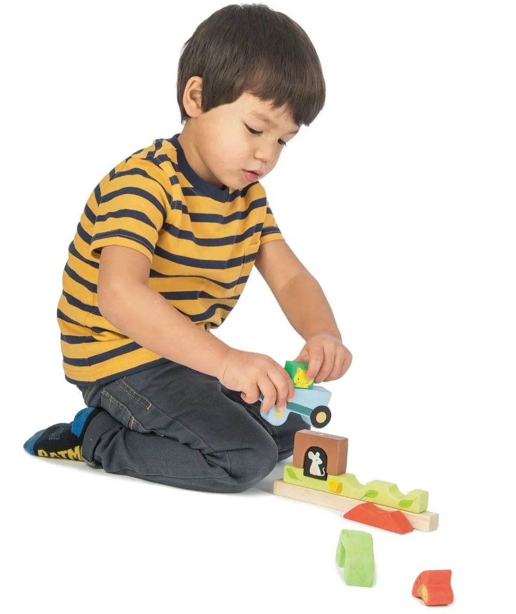 Tender Leaf Toys Magneetpuzzel Tuin TL8455 - 8 Stuks - Multicolor