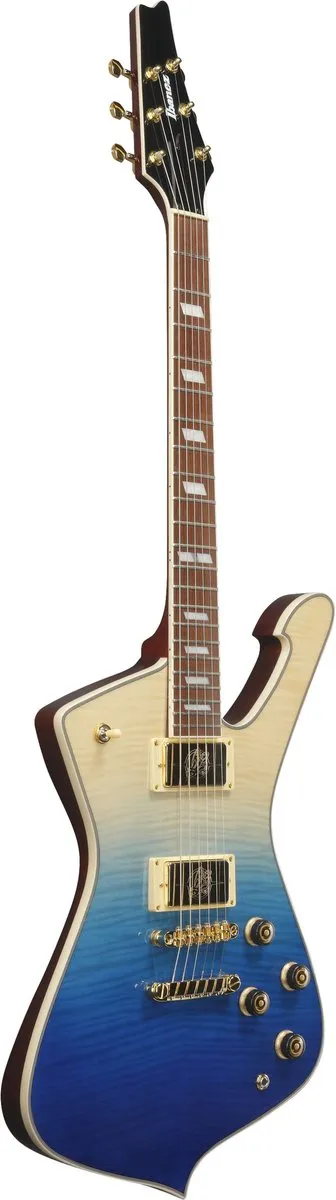 Ibanez Iceman IC420FM-TBG Elektrische Gitaar - Transparant Blauw Gradatie