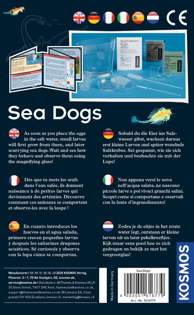Kosmos Sea Dogs Experimenteerset 616779 - Pekelkreeftjes kweken