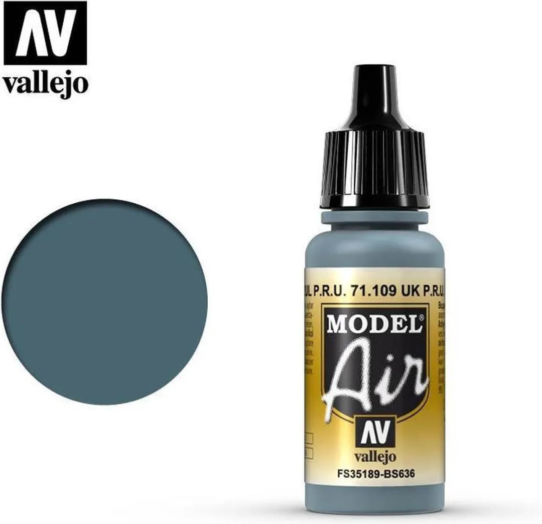 Vallejo Hobbyverf Acryl Model Air Faded P.R.U. Blue 17ml