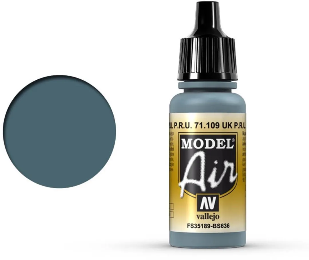Vallejo Hobbyverf Acryl Model Air Faded P.R.U. Blue 17ml