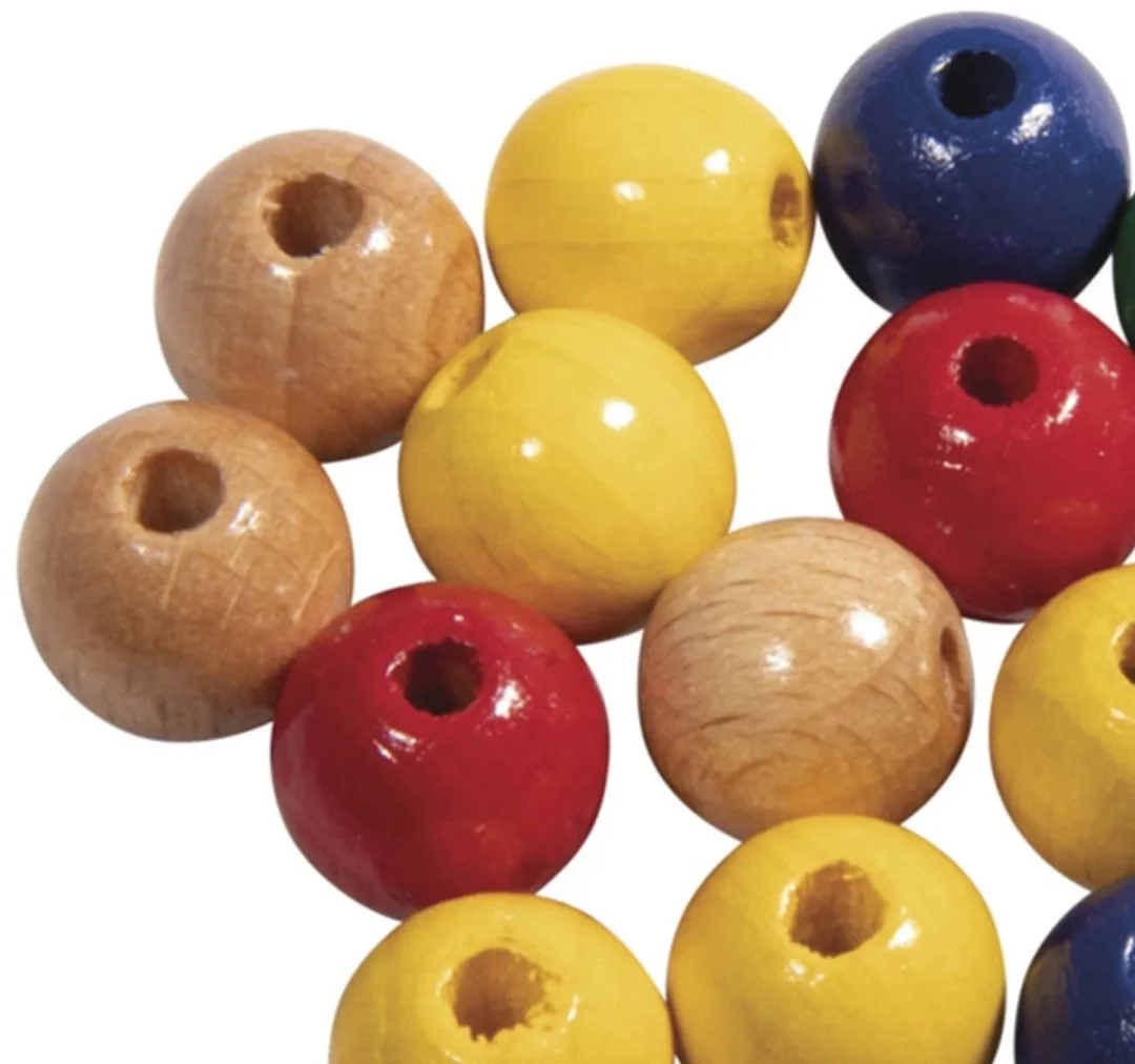Rayher Houten Kralen 10mm - 104 Stuks Kleurenmix