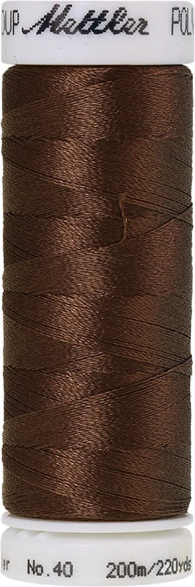 Amann Mettler Polysheen Borduurgaren Bruin 200m