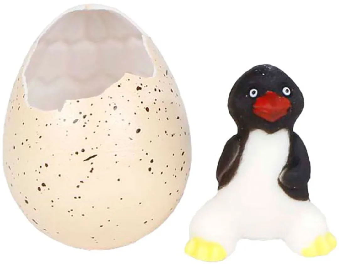 Toys Amsterdam Magisch Groei Ei Pinguïn 6cm - Wit