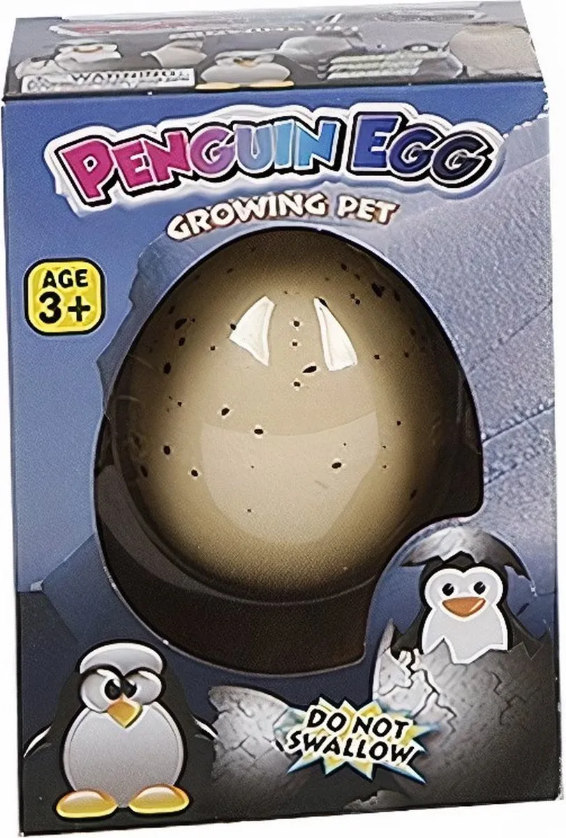 Toys Amsterdam Magisch Groei Ei Pinguïn 6cm