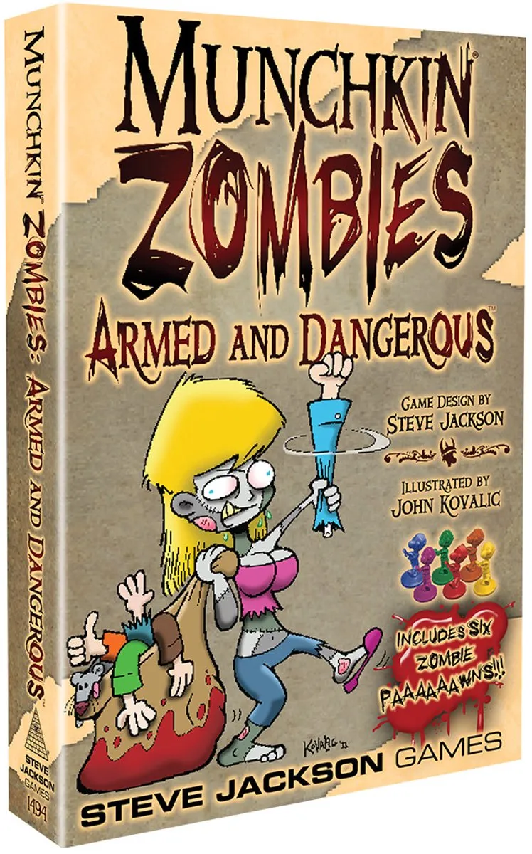 Steve Jackson Games Munchkin Zombies Armed and Dangerous Box