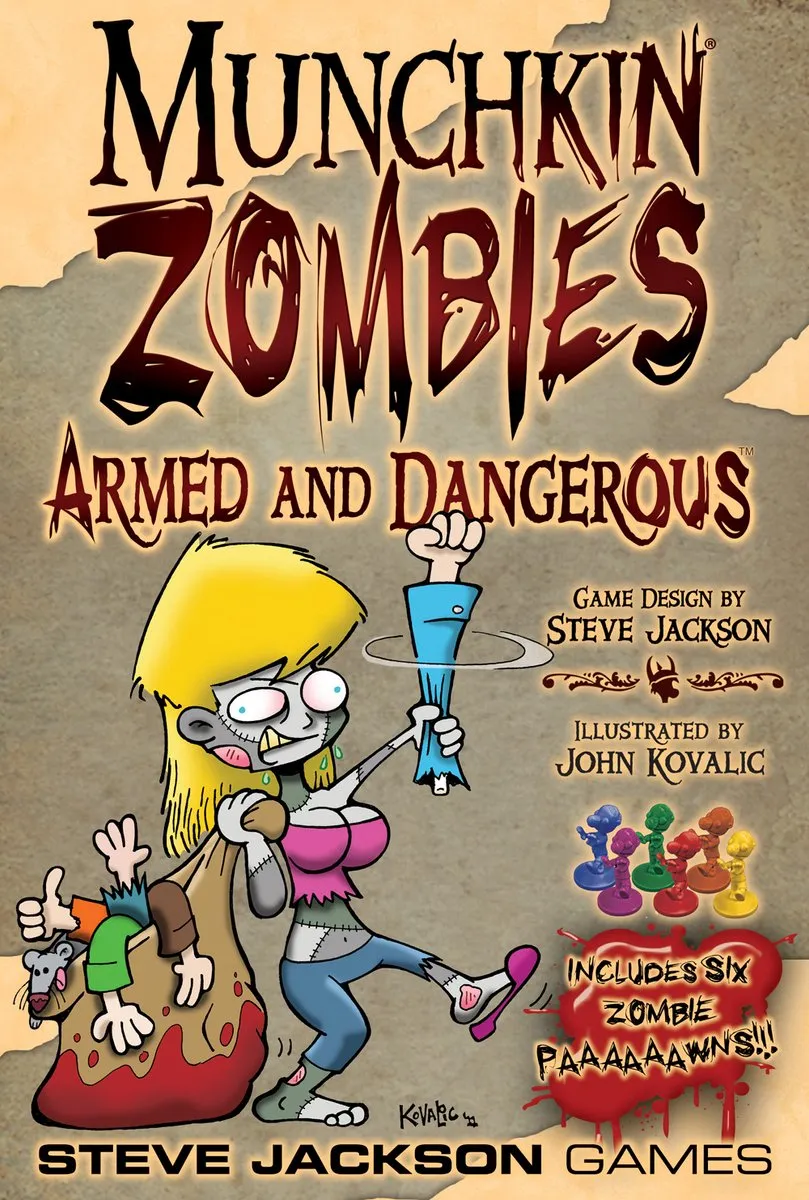 Steve Jackson Games Munchkin Zombies Armed and Dangerous Box - 3-6 Spelers