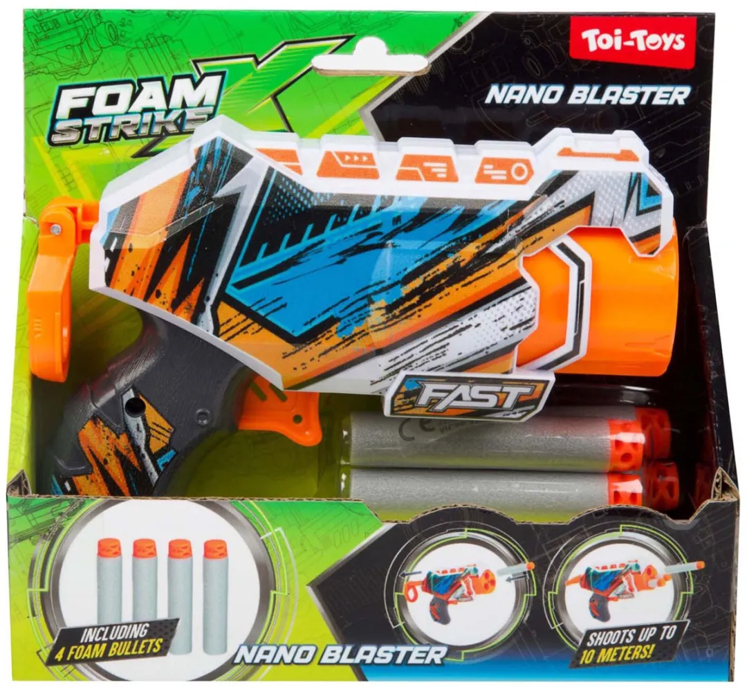 Toi-Toys Foam Strikex Afschietpistool Nano Blaster 32086A - Multi