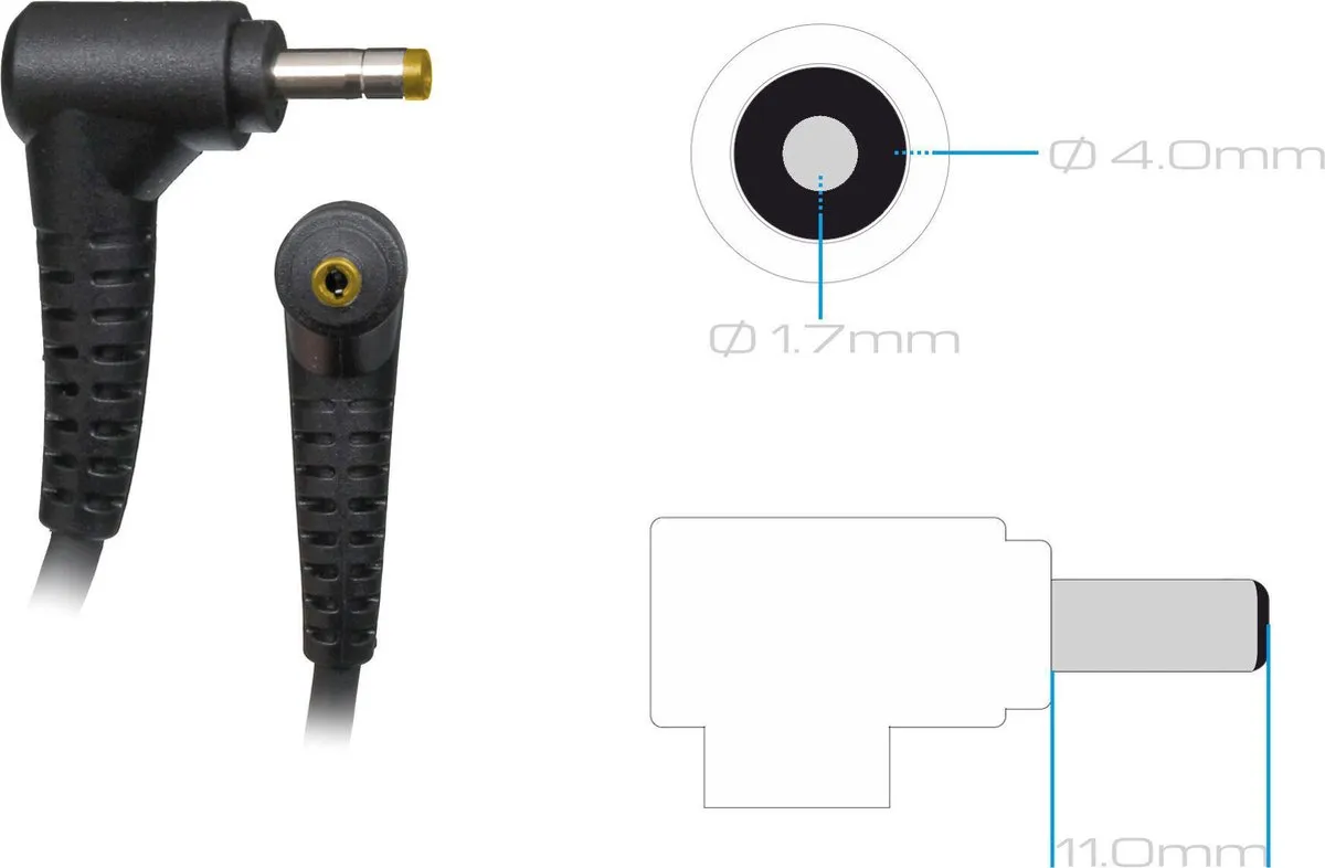 Lenovo 5A10J40449 Oplader 65W - Zwart
