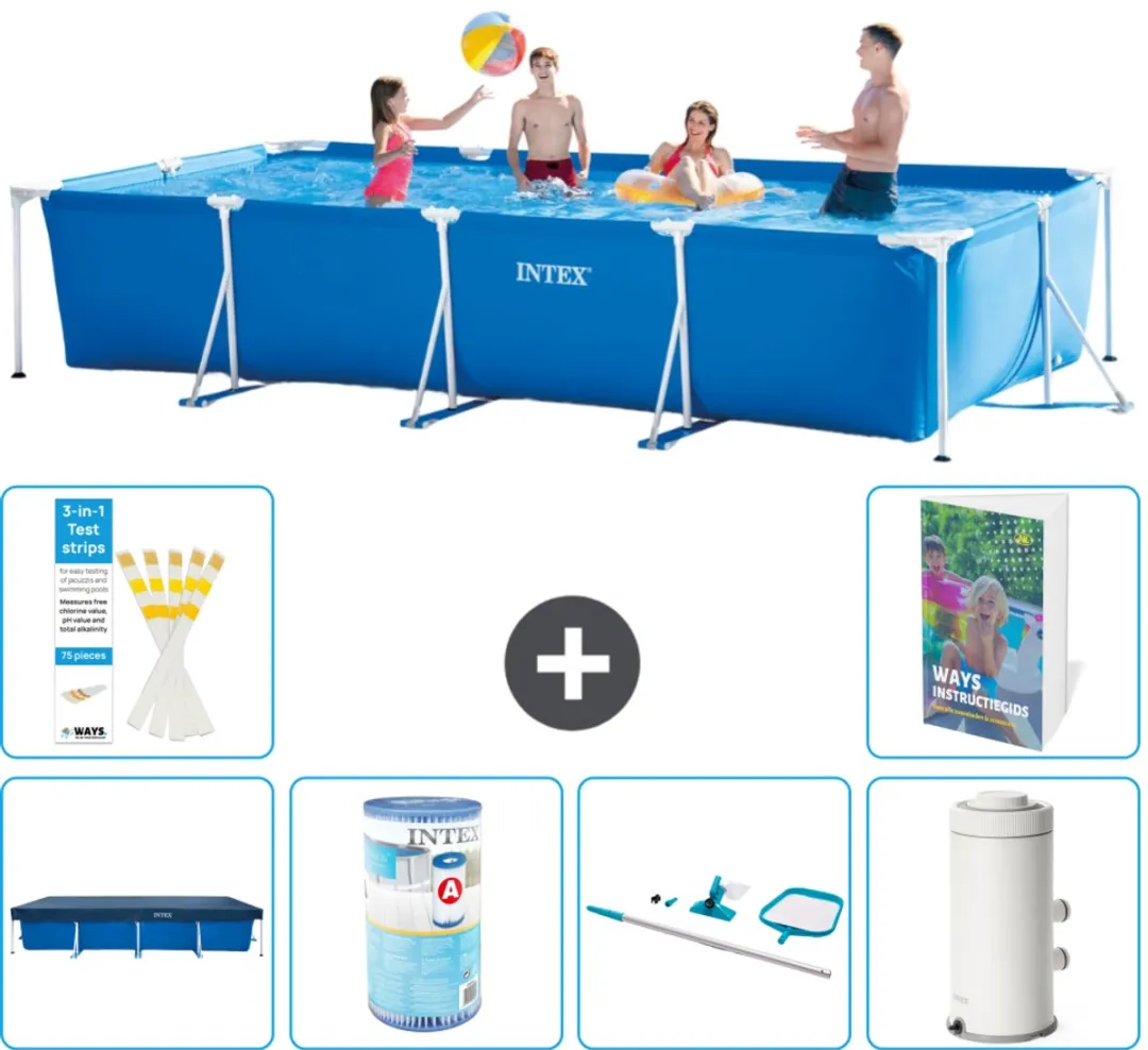 Intex Rechthoekig Frame Zwembad 450x220cm