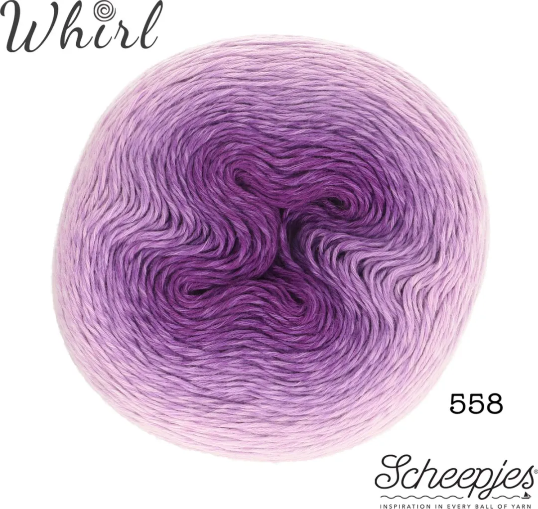 Scheepjes Whirl Ombré 558 Shrinking Violet - 3 Kleuren