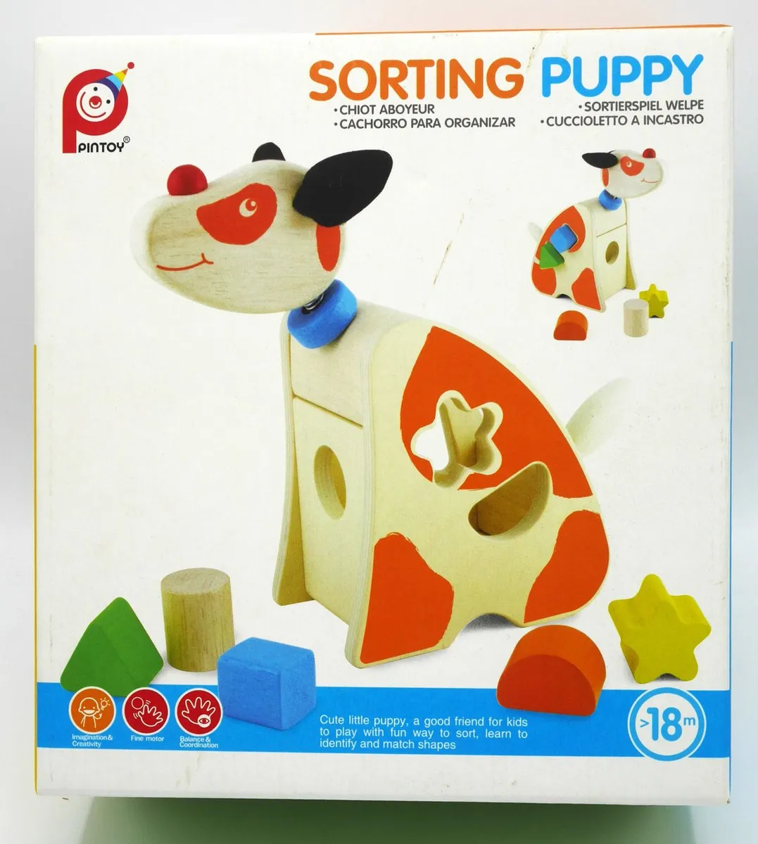 Pintoy Vormenstoof Puppy Hout