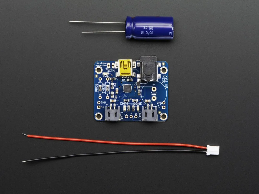 Adafruit USB/DC/Solar LiPo Laadmodule v2 390