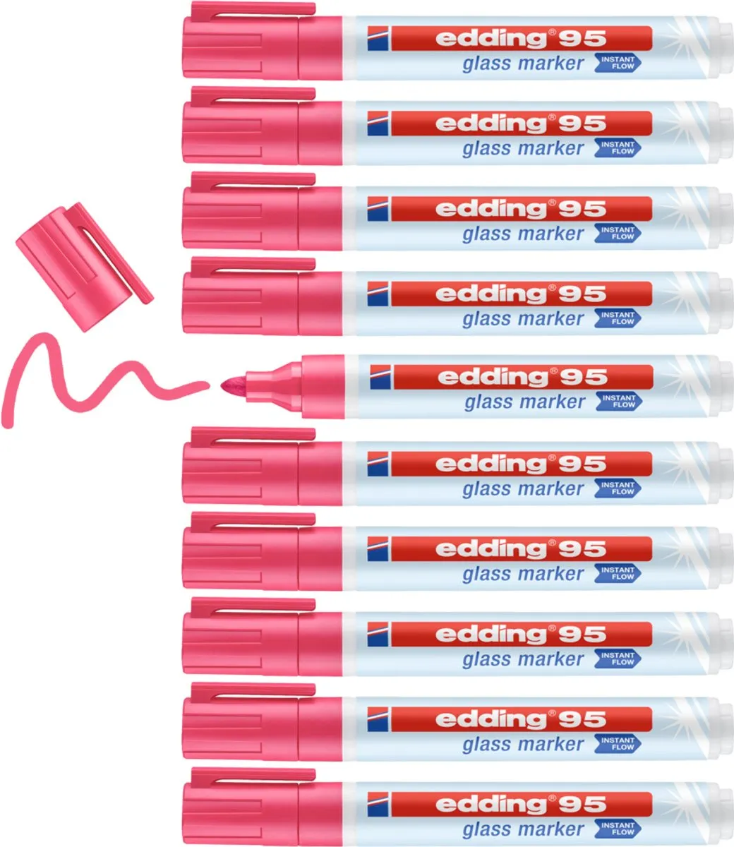 edding 95 Glasmarker Roze