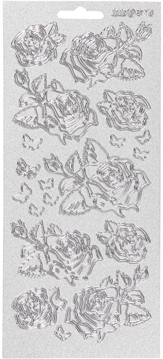 Creativ Company Rozen Stickers Zilver