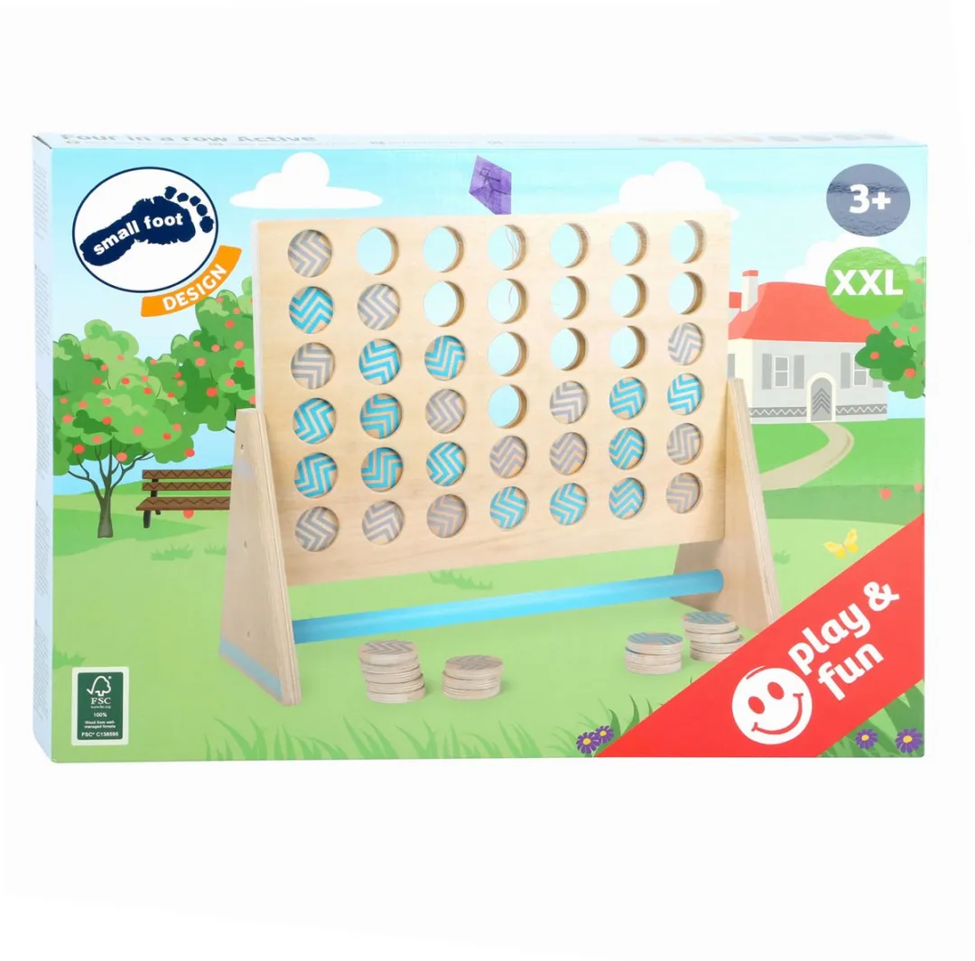 Small Foot Four in a Row XXL Houten Spel - 43dlg