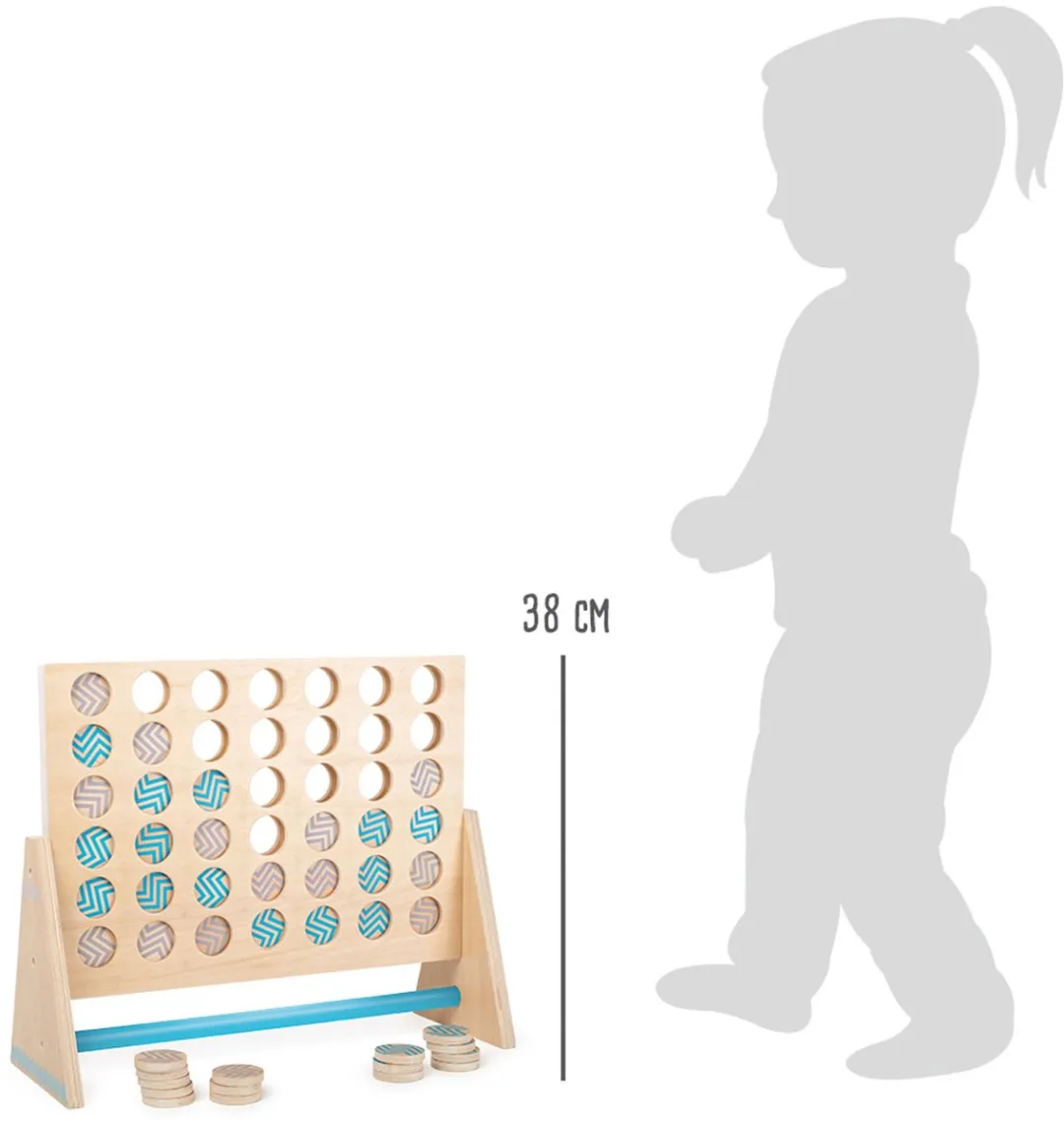 Small Foot Four in a Row XXL Houten Spel - 43dlg