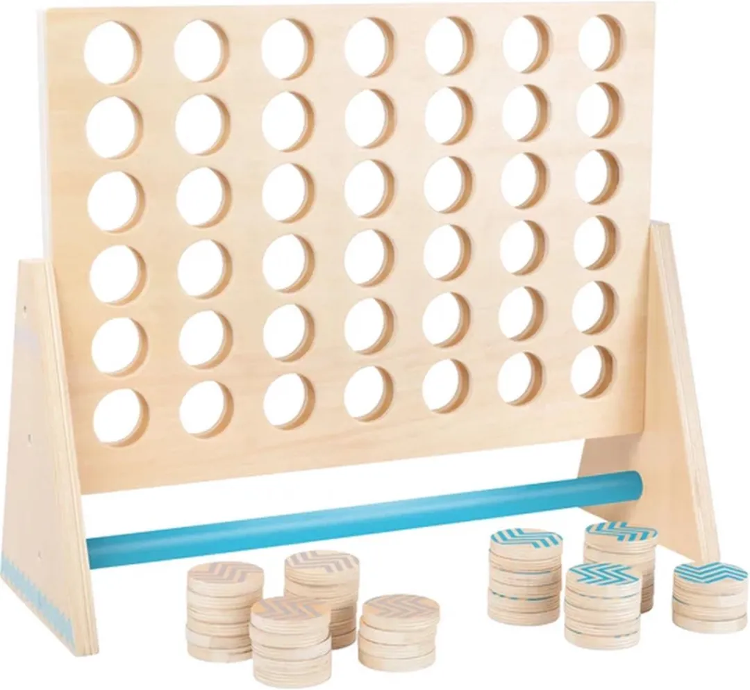 Small Foot Four in a Row XXL Houten Spel - 43dlg