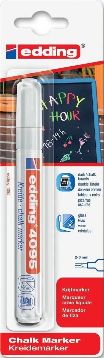 edding 4095 Krijtstift Wit