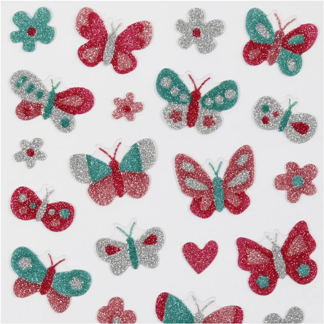 Creativ Company Glitter Vlinders Stickers